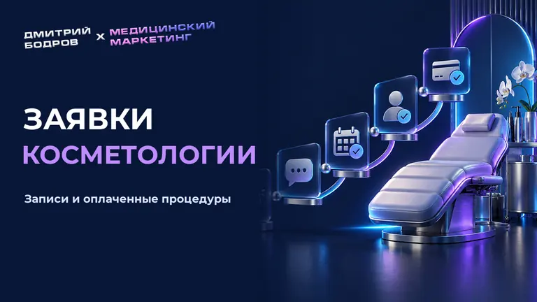 Заявки косметологии: записи и оплаченные процедуры